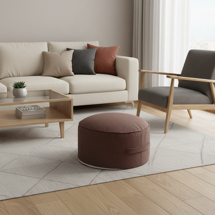 Tea Ceremony Floor Poufs With Fillings Cotton Linen Tatami Footstool Ottoman Thicken Meditation Cushion Yoga Round Cushion Futon - gallery 1