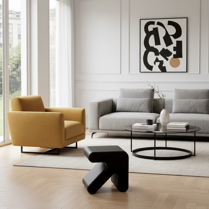 Warming New Style  Modern Simple Arrow Stool Creative Plastic Small Love Stool Fitting Room Door Shoe Stool Rest Stool - gallery 1