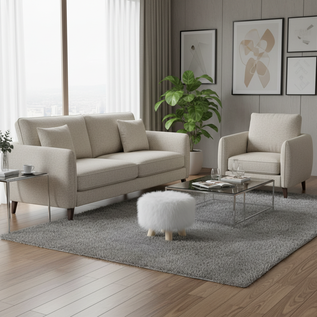 Adorable Shoes-changing Stool Plush Wooden Footrest Removable Chair Cover Soft Seat Cushion Home Decor Furnitu 가구 걸상 - gallery 1