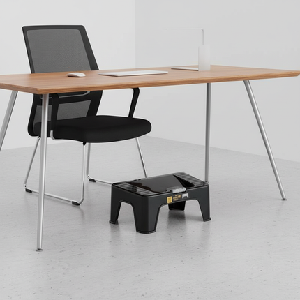 Ottoman Anti-tilting Erlang Legs Six-gear Adjustable Footstool Office Table Foot Pedal - gallery 1