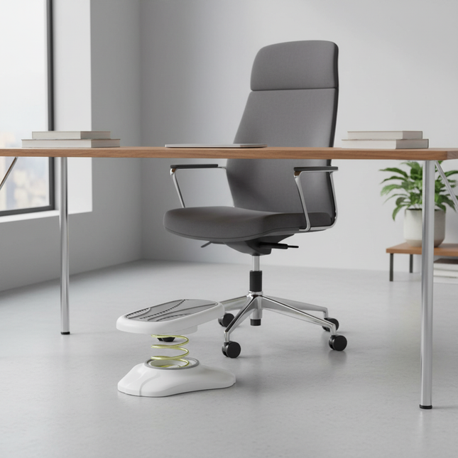 Multipurpose Spring Foot Stool Footstool 35° Adjustable Foot Support Holder Anti-Slip Foot Pedal Footrest For Office Toilet - gallery 1