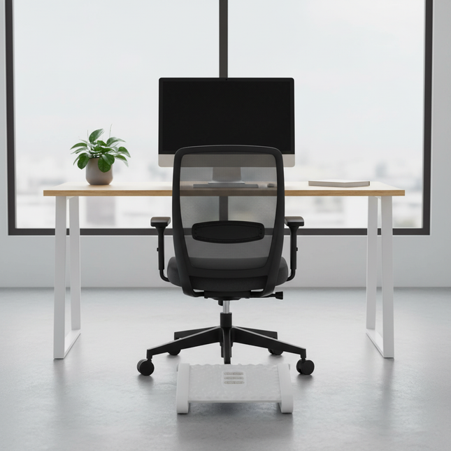 Height Adjustable Office Foot Stool Thickened PP Design Relieve Instep Fatigue Under Desk Footrest Strong Bearing for toilet - gallery 1