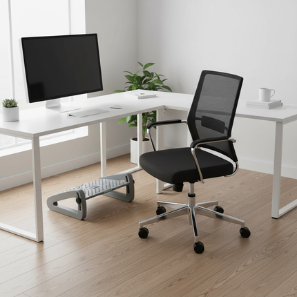 Foot Rest for Under Desk Adjustable Foot Rest Ergonomic Foot Stool Massage for Pressure Relief Portable Footstool Leg Rest Desk - gallery 1