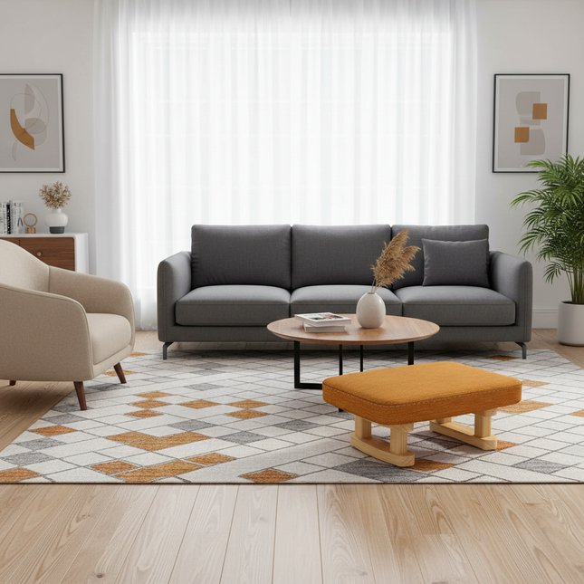 Colofull Small Wooden Stool Footrest Seat with Non-Slip Pad Small Square for Household Living Room Hallway Sofa Tea Stools - gallery 1