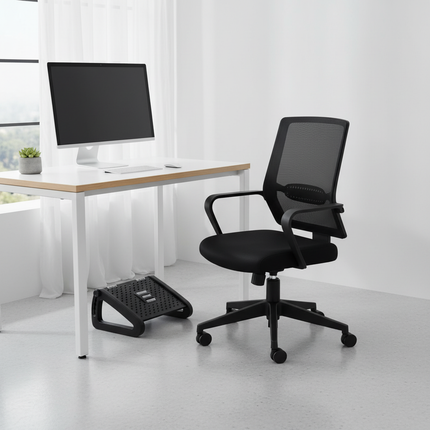 Foot Pedal Office Footstool Anti-warping Erlang Legs Adjustable Footstool Under Table Footstool Foot Resting Artifact - gallery 1