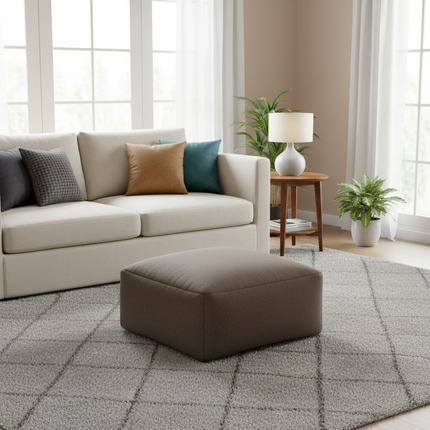 Lazy Sofa Ottoman Foot Stool Cover No Inner Modern Designed Footstool Side Table Chair Stool Versatile Low Stool Sofa - gallery 1