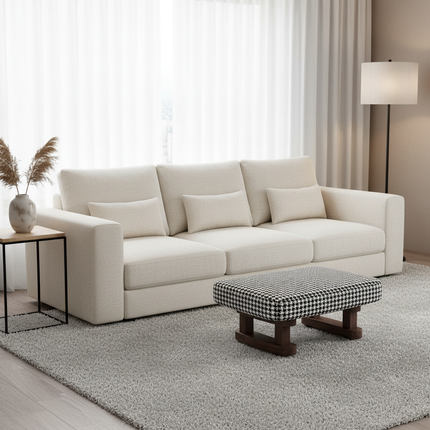 Colorful Small Wooden Stool with Non-Slip Pad Footrest Seat Square Household Living Room Hallway Sofa Tea Stools - gallery 1