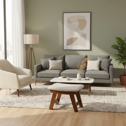 Cloth Small Stool Creative Household Shoe Stool Tea Table Stool Living Room Wood Solid Bench Modern Simple Sofa - gallery 2