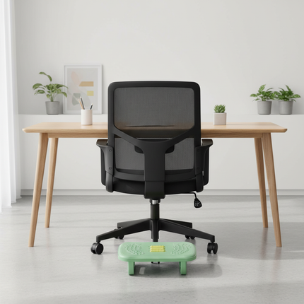 Foot Stool for Work Desk with 180 Degree Shake Design Massage Rollers Suitable for Working Gaming - gallery 2