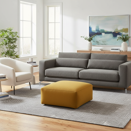 Lazy Sofa Ottoman Foot Stool Cover No Inner Modern Designed Footstool Side Table Chair Stool Versatile Low Stool Sofa - gallery 2