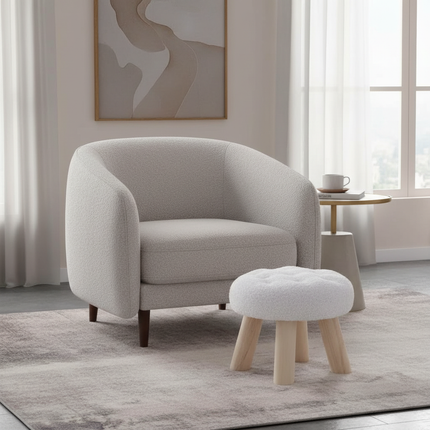 Flower Stool, Footstool, Shoe Changing Stool, Sofa, Coffee Table, Low Stool, Small Round Stool, Living Room, Bedroom - gallery 2