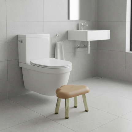 Bathroom Cloud Stool Plastic Transparent Toilet Non-slip Household Low Chair Step Foot Pad Step Bath Small Board - gallery 2