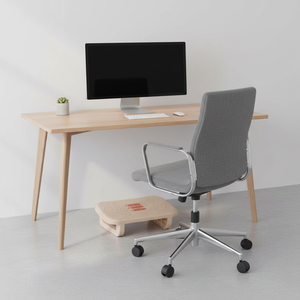 Foot Rest Under Desk Leg Rest with Roller Massage Foot Nursing Stool Foot Stool for Car Computer Desk Women Men Living Room Home - gallery 2