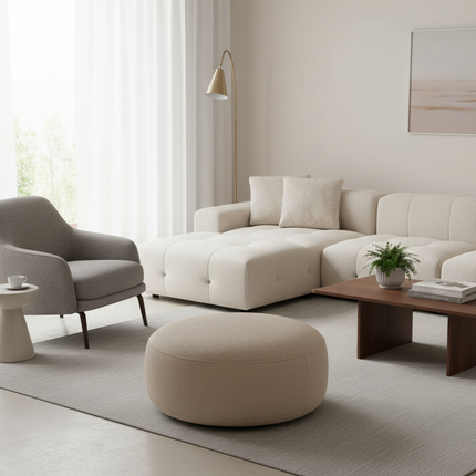 Lazy Sofa Ottoman Foot Stool Cover No Inner Modern Designed Footstool Side Table Chair Stool Versatile Low Stool Sofa - gallery 2