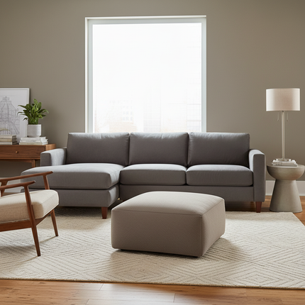 Lazy Sofa Ottoman Foot Stool Cover No Inner Modern Designed Footstool Side Table Chair Stool Versatile Low Stool Sofa - gallery 2