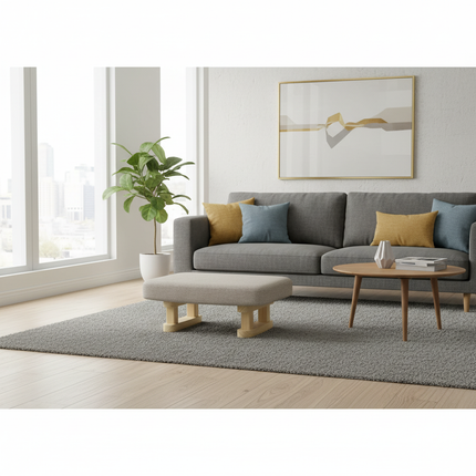 1Pc Creative Small Wood Stool Foot Rest Sofa Living Room Chair - gallery 2