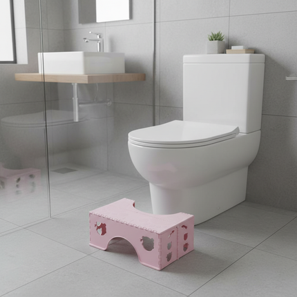Squatting Toilet Stool Folding Proper Posture Poop Potty Stool Portable Travel Footstep With Anti-Slip Feet Adults Poop - gallery 2
