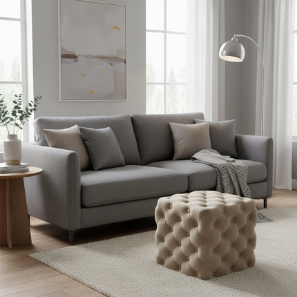 Light Luxury Velvet Foot Pedal Living Room Shoe Bench Creative Pull Buckle Hallway Ottoman High Elastic Sponge Dressing Stools - gallery 2