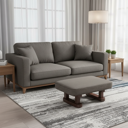 Colorful Small Wooden Stool with Non-Slip Pad Footrest Seat Square Household Living Room Hallway Sofa Tea Stools - gallery 2