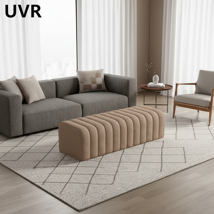 UVR Light Luxury Shoeshine Bench Modern Simple Doorway Entrance Chair Bedroom Bedside Bench Living Room Sofa Footrest Chair - gallery 2