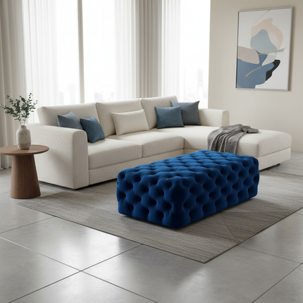 Nordic Multi-color Velvet Stools Living Room Furniture Resting Ottomans Home Entrance Bench Bedroom Bed End Shoe Changing Stool - gallery 2