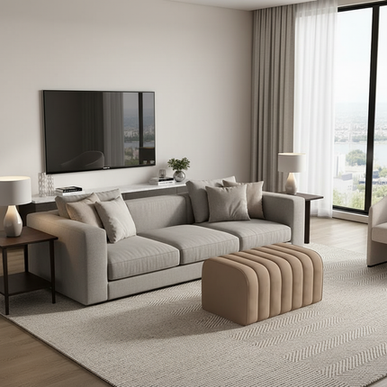 INS Velvet bench Entrance shoe bench Hotel mall hall rests feet luxury soft Footrest Room end of bed Nordic Low stool Furniture - gallery 2