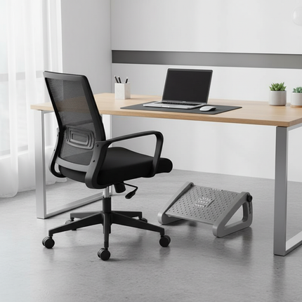 Ottoman Anti-tilting Erlang Legs Six-gear Adjustable Footstool Office Table Foot Pedal - gallery 2