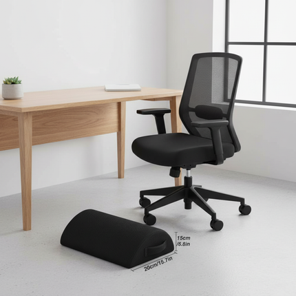 2 Heights Adjustable Foot Rest Under Desk, Soft Memory Foam Footrest Under Desk  for Foot Rest At Work, Home, Airplane, Travel - gallery 2