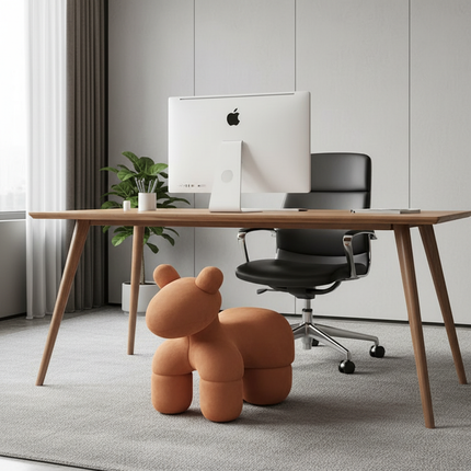 Cute Animal Shaped Foot Stool Internet Celebrity Pony Chair Cartoon Puppy Seat Childrens Furniture Adult Shoe Changing Bench - gallery 2