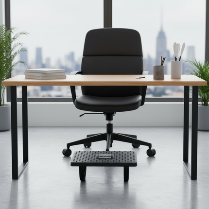 Portability with Massage Rollers Foot Rest 180 Degree Swing Ergonomic Foot Stool Office Foot Rest Under Desk - gallery 2