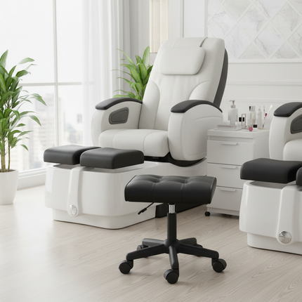 Nap Rest Foot Lift Foot Pedal Raised Foot Office Sofa Home Dressing Nail Art Stool - gallery 2