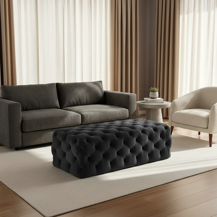 Nordic Multi-color Velvet Stools Living Room Furniture Resting Ottomans Home Entrance Bench Bedroom Bed End Shoe Changing Stool - gallery 2