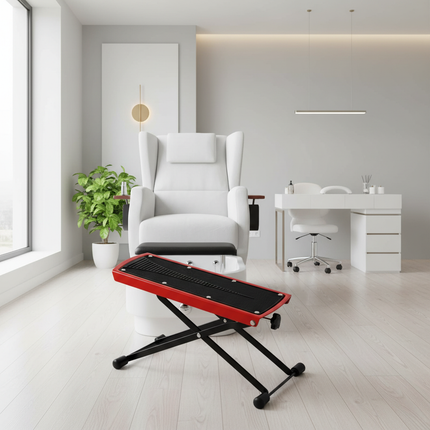 Folding Foot Rest 6-Height Adjustable Single Footstool Beauty Salons Home Pedicures Toe Nail Bath Beauty Tool Lazy Furnishings - gallery 2