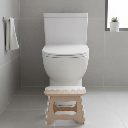 Lightweight portable thickened plastic folding stool - great for kids, great train stool, and space-saving furniture - gallery 2