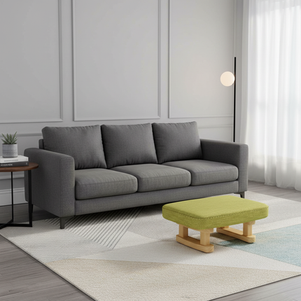 Colofull Small Wooden Stool Footrest Seat with Non-Slip Pad Small Square for Household Living Room Hallway Sofa Tea Stools - gallery 2