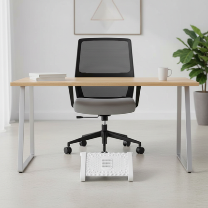 Feet Stool Chair Under Desk Footrest Foot Resting Stool with Massage Ergonomic Office Footrest Under Desk Height Adjustable - gallery 2