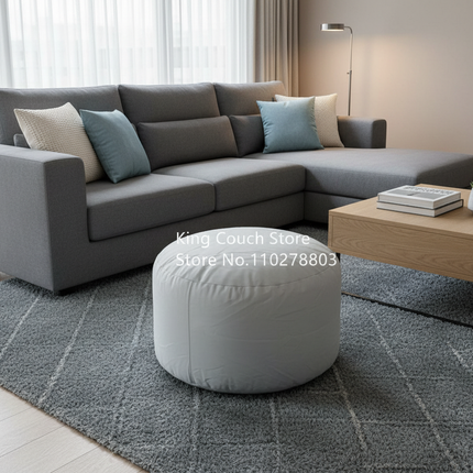 foot rest relaxing custom folding furniture wholesale round footstool makeup stools polyester sofa ottoman modern pouf chair - gallery 2