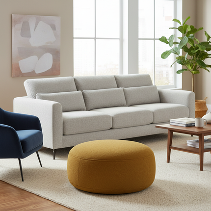 Lazy Sofa Ottoman Foot Stool Cover No Inner Modern Designed Footstool Side Table Chair Stool Versatile Low Stool Sofa - gallery 2