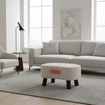 Simple Shoe Changing Stool Living Room Sofa Pedal Stool Coffee Soft Bag Household Nordic Furniture Shoe Bench Dining - gallery 2