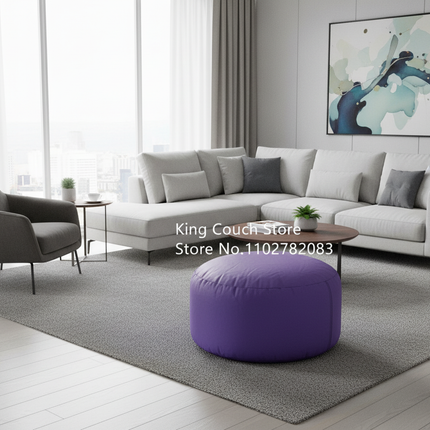 foot rest relaxing custom folding furniture wholesale round footstool makeup stools polyester sofa ottoman modern pouf chair - gallery 2