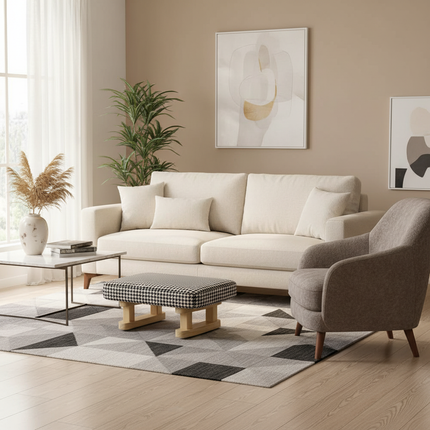 1Pc Creative Small Wood Stool Foot Rest Sofa Living Room Chair - gallery 2