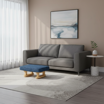 Colorful Small Wooden Stool with Non-Slip Pad Footrest Seat Square Household Living Room Hallway Sofa Tea Stools - gallery 2