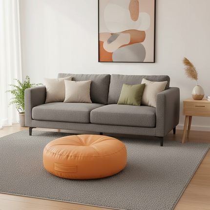 Cushion futon tatami floor footstool bay window cushion padded cushion cushion pillow small bench square round low stool - gallery 2