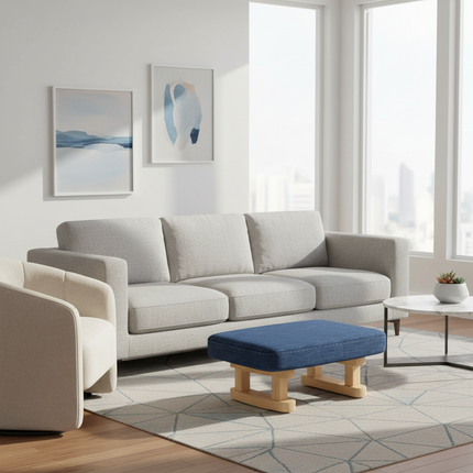 Creative Small Wooden Chair Household Shoe Change Stool Soft Bag Low Stool Office Small Stool Shoe Change Stool Door - gallery 2