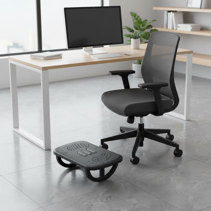 Rocking Footrest for under Desk Ergonomic Desk Leg Rest Rocker Balance Board Comfortable Foot Stool for Desk Home Office - gallery 2