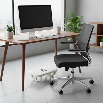 Rocking Footrest for under Desk Ergonomic Desk Leg Rest Rocker Balance Board Leg Comfort Support Stools - gallery 2