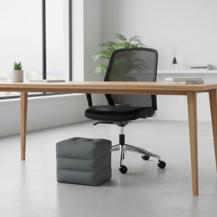 PVC Inflatable Travel Pillow Foot Rest Pillow Stool  Kids Airplane Bed Car Bus Adjustable Three Layers Height Adult Flight Foot - gallery 2