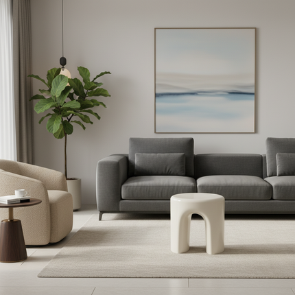 Nordic Simple Round Stool Creative Side Table Stool for Home Living Room Designer Low Stool Popular Small-sized Apartment - gallery 2