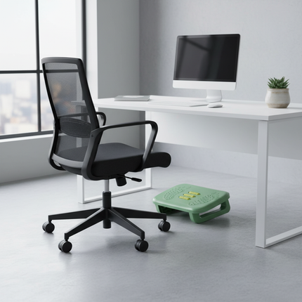 Foot Rest Under Desk Leg Rest with Roller Massage Foot Nursing Stool Foot Stool for Car Computer Desk Women Men Living Room Home - gallery 2