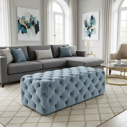 Nordic Multi-color Velvet Stools Living Room Furniture Resting Ottomans Home Entrance Bench Bedroom Bed End Shoe Changing Stool - gallery 2